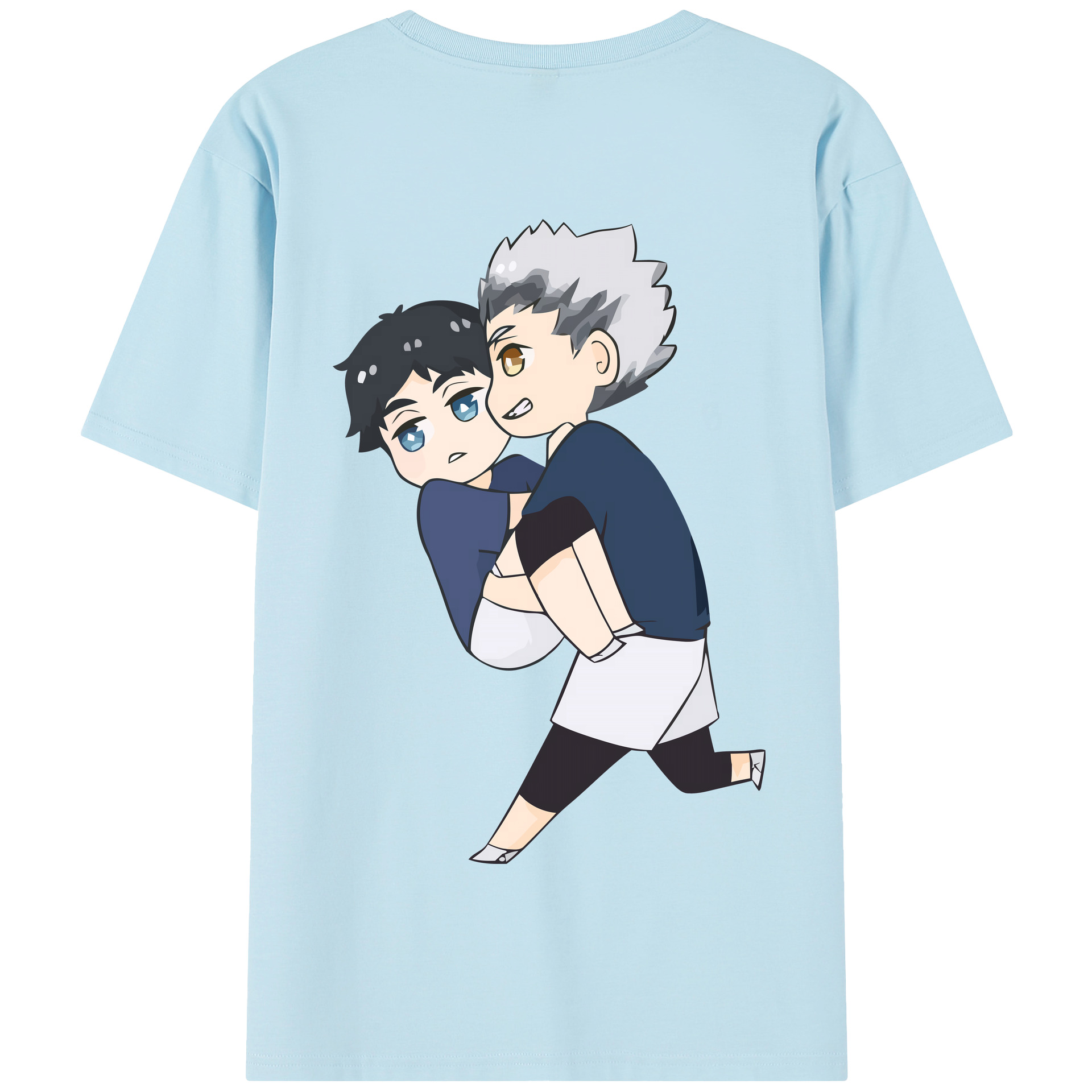 （画像用） ハイキュー!! Haikyu!! 綿100％半袖Tシャツ（背面プリント）